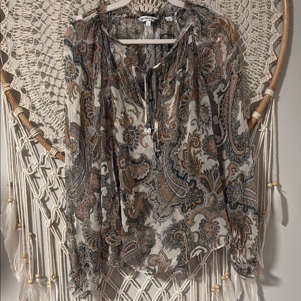 Paisley Print Blouse